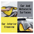 Automotive Microfiber Towel Cleaning Cloth Lint Free, Super Absorbent Car Cleaning Towel & Double-Side Plush